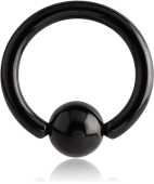 BLACKSTEEL BALL CLOSURE RING