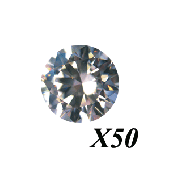 STARDENT CRISTAUX BLANC X50PCS