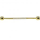PVD GOLD BARBELL POUR INDUSTRIEL