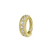 PIERCING NOMBRIL A CHARNIERE COCR-NF PVD GOLD 18K