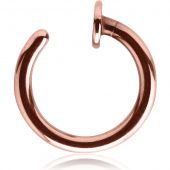 PVD ROSE GOLD OPEN NOSE RING
