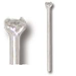 WHITE GOLD STRAIGHT PRONG SET NOSE STUD