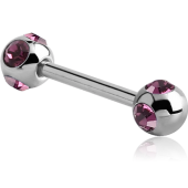 MICRO BARBELL + STRASS