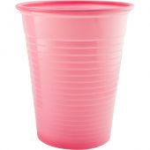 PINK CUPS PLASTIC X100PCS