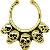 GOLD PLATED FAKE SEPTUM PIERCING