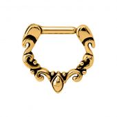 GOLD FIN PLATED HINGED SEGMENT RING