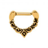 GOLD FIN PLATED HINGED SEGMENT RING