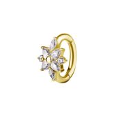 PIERCING NOMBRIL A CHARNIERE COCR-NF PVD GOLD 18K