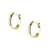 HOOPS CLICKERS PVD GOLD 18K 2.5MM