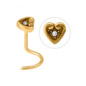 GOLD FIN PLATED NOSESTUD