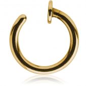 GOLD PLATED NOSE RING END OPEN