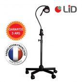 HEPTA LED LAMP WITH TELESCOPIC TROLLEY BASSIS