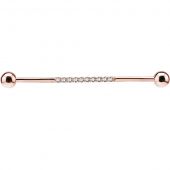 PVD ROSE GOLD BARBELL POUR INDUSTRIEL