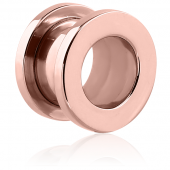 PVD ROSE GOLD TUNNEL