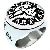 SILVER 925 RING "TATTOO ARTIST" WITH CASE