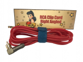 SILICONE RCA CABLE + RIGHT ANGLED PIN-UP